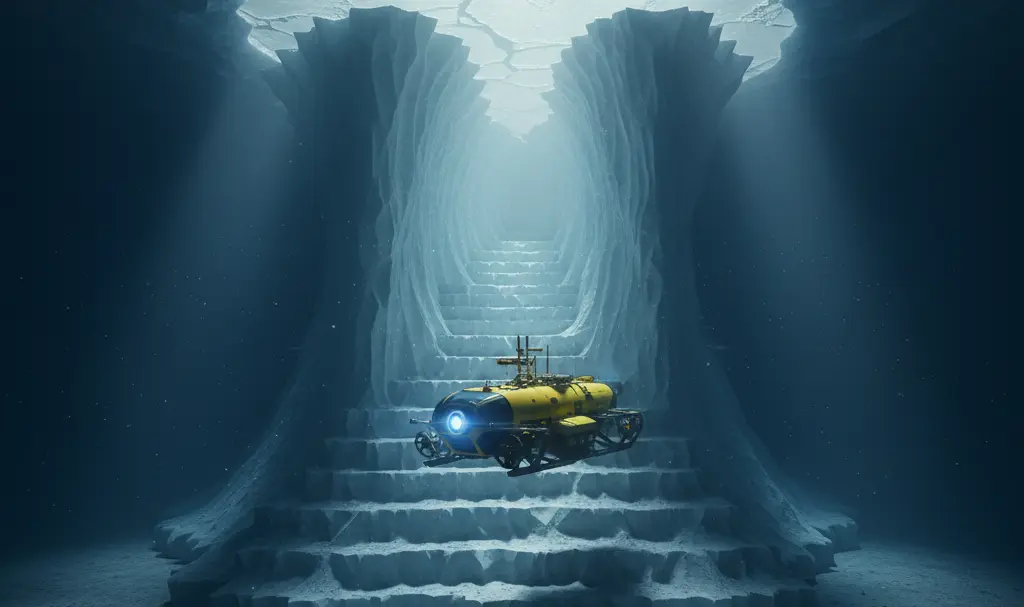 Submarine Discovered Strange Structures Under Antarctic Ice, Then Lost Contact