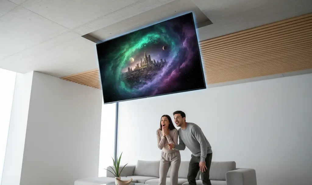 We Had No Idea It Existed: After 17 Years, Homeowner Discovers a Mysterious TV Hidden in the Ceiling