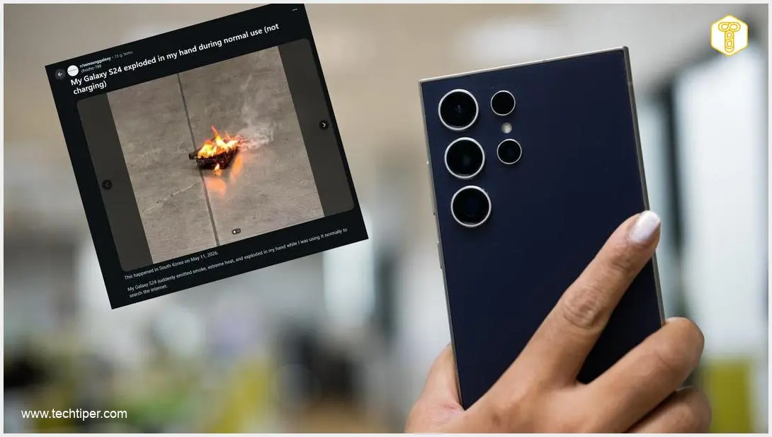 User Claims Their Galaxy S24 Exploded On Its Own During Casual Web Browsing