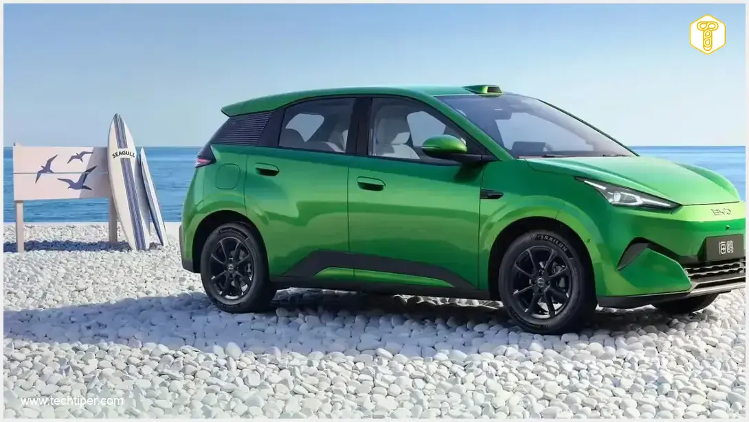 Image showing BYD Seagull electric hatchback in urban setting