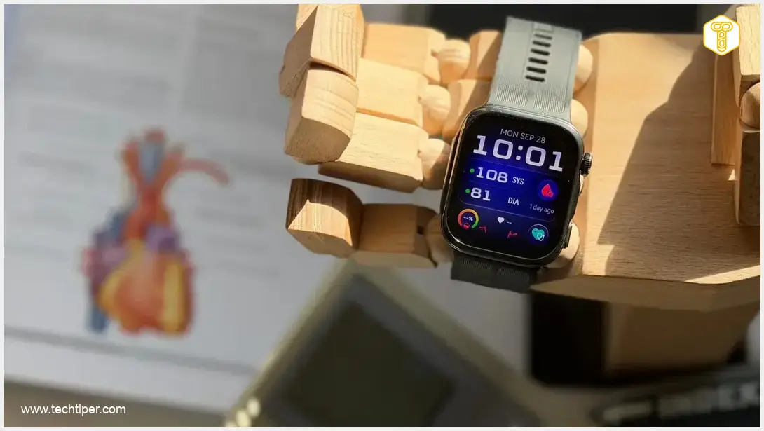 Image showing HUAWEI WATCH D3 blood pressure monitoring during exercise