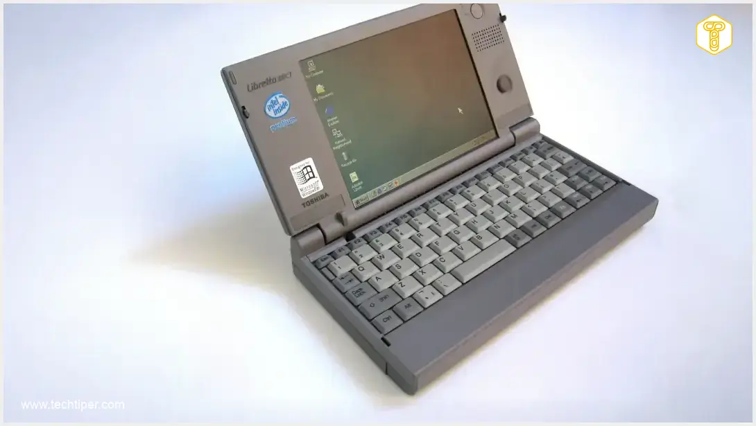 Image showing Vintage Toshiba Libretto 50 Windows 95 Laptop